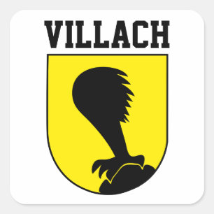 Jacka av Armen Villach - ÖSTERRIKE Fyrkantigt Klistermärke