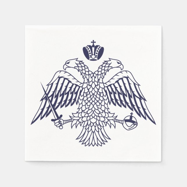 Jacka av bysantinska armar pappersservett (Framsidan)