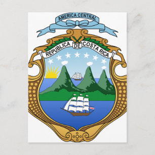Jacka av Costa Rica - Escudo de Costa Rica Vykort