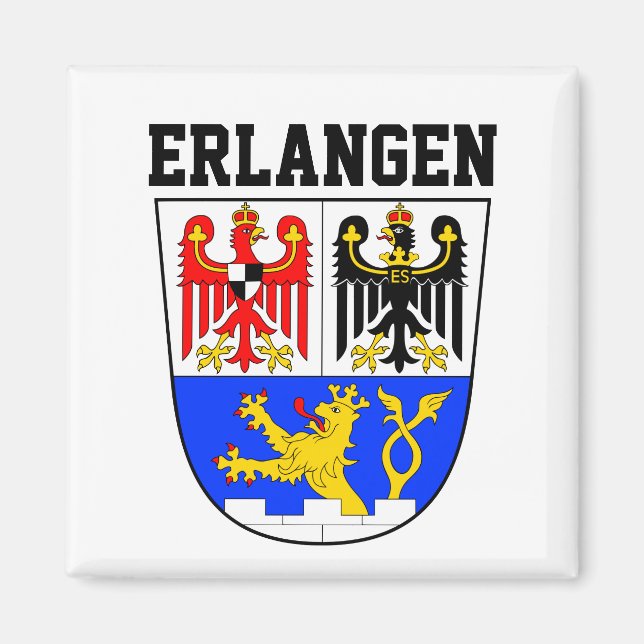 Jacka av Erlangen, TYSKLAND Magnet (Framsidan)