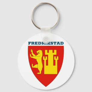 Jacka av Fredrikstad, Norge Keychain Nyckelring