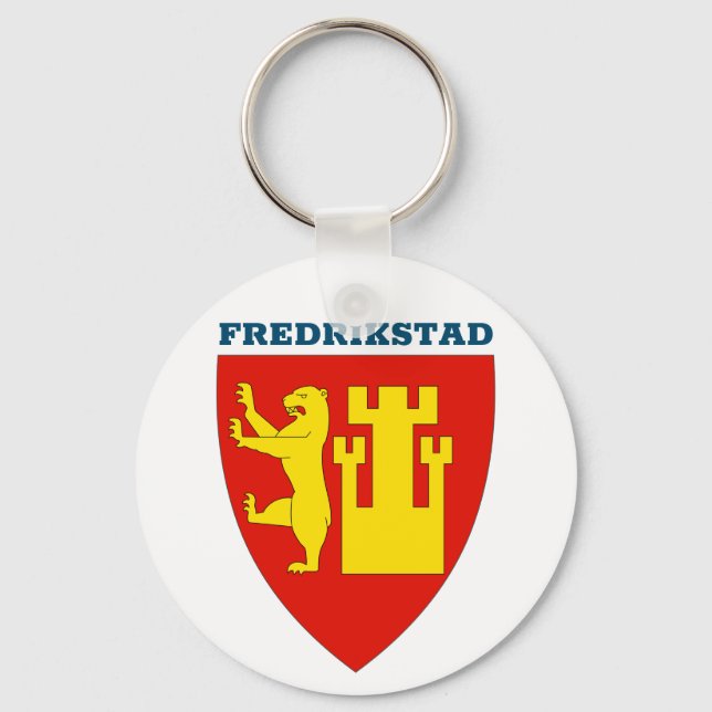 Jacka av Fredrikstad, Norge Keychain Nyckelring (Framsida)
