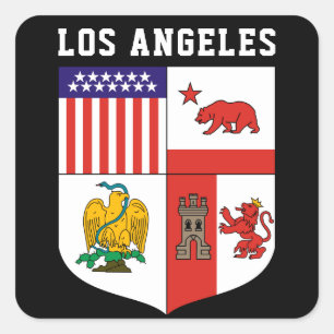 Jacka av Los Angeles Arm Fyrkantigt Klistermärke