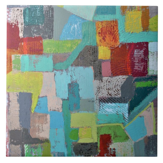 Jacka av många Färger 6 x 6-keramiska plattor Kakelplatta (Framsidan)