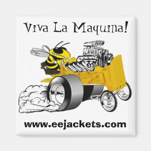 Jacka Dragster Magne "för Viva LaMaquina" E-E gul Magnet