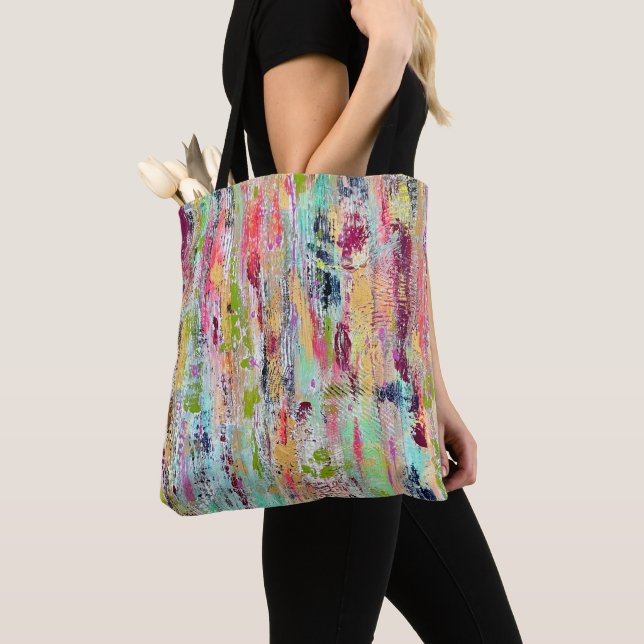 Jacka Färg Tote Bag Tygkasse (Närbild)