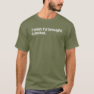 Jacka har tagit sig upp t shirt