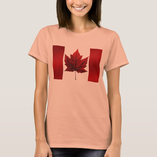 Jacka Souvenir Sport Jacka i Flagga, Kanada Tee (Framsida)