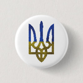 Jackad ukrainsk Tryzub av Arm Embroidery Pin Knapp