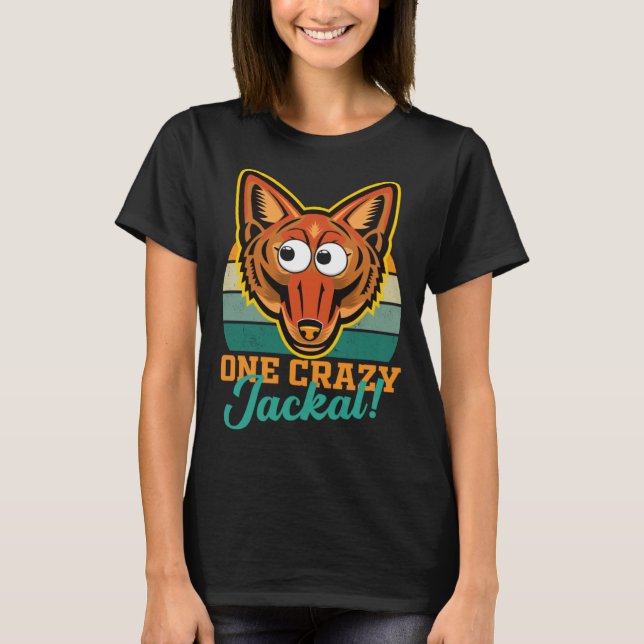 Jackal gifts kids women kids jackal awareness wild t shirt (Framsida)
