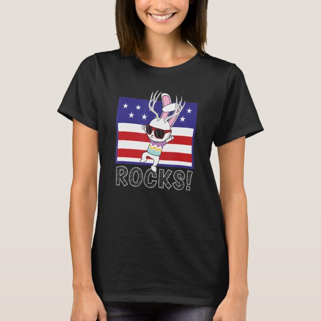Jackalope 4 t shirt (Framsida)