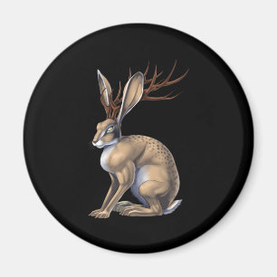 Jackalope Cryptid Animal Magnet