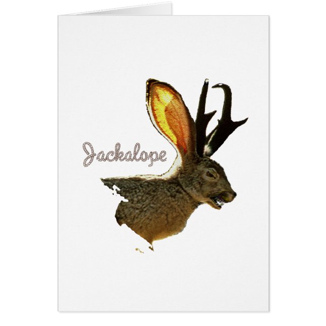 Jackalope Hälsningskort (Framsidan)
