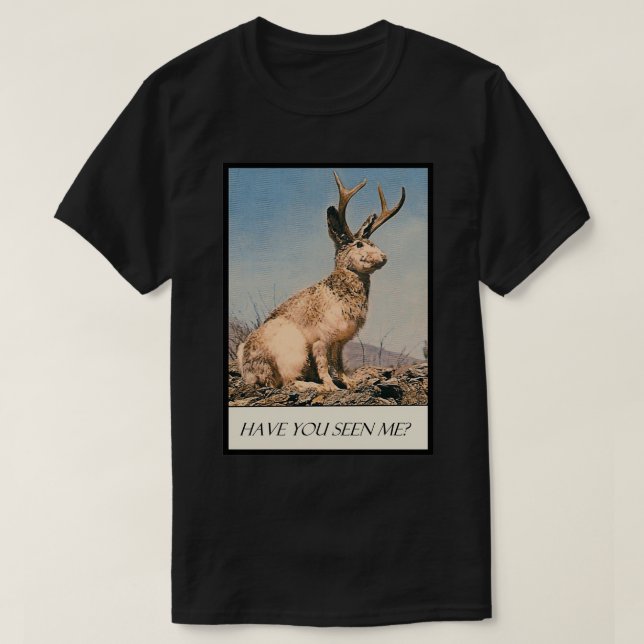 Jackalope har sett mig t shirt (Design framsida)