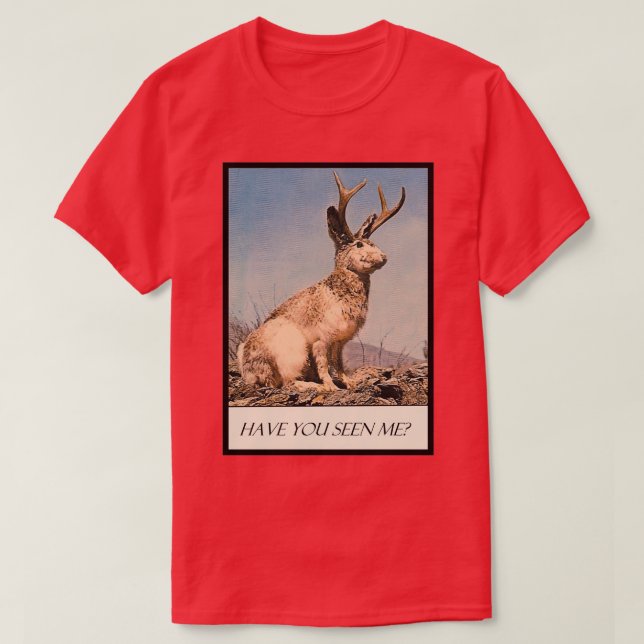 Jackalope har sett mig t shirt (Design framsida)
