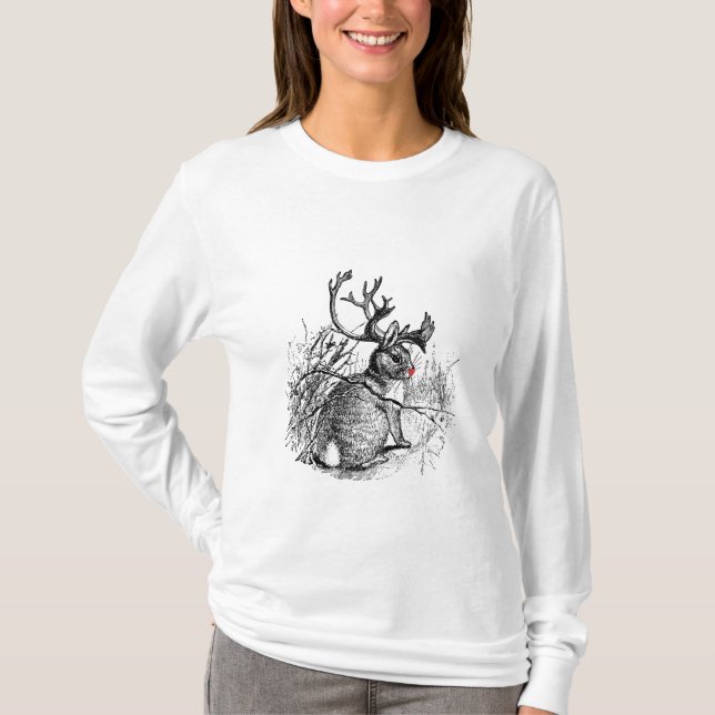 Jackalope hoodie tröja (Framsida)