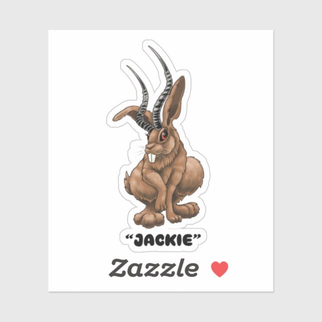 Jackalope "Jackie" Cryptid-dekal Klistermärken (Ark)