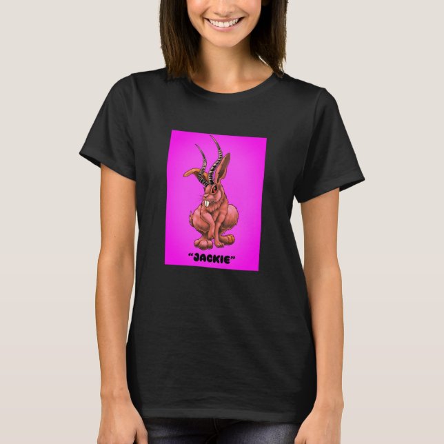 Jackalope "Jackie" Cryptid T-Shirt (Framsida)