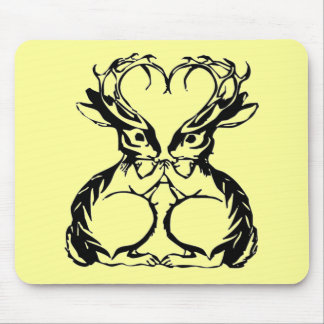 Jackalope kärlek Mousepad Musmatta