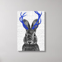 Jackalope med Blue Antlers