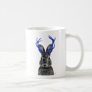 Jackalope med Blue Antlers Kaffemugg