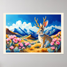 Jackalope Mountain Desert Bara för skojs skull