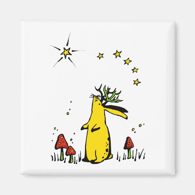 Jackalope Night Magnet (Framsidan)