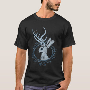Jackalope Rabbit Finare Vapensköld T Shirt