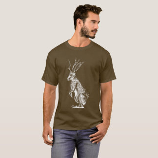 Jackalope skissar utslagsplatsen tee shirt