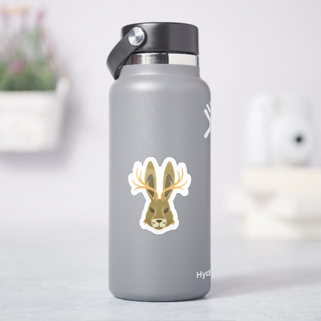 Jackalope, vinyldekal klistermärken (HydroFlask)