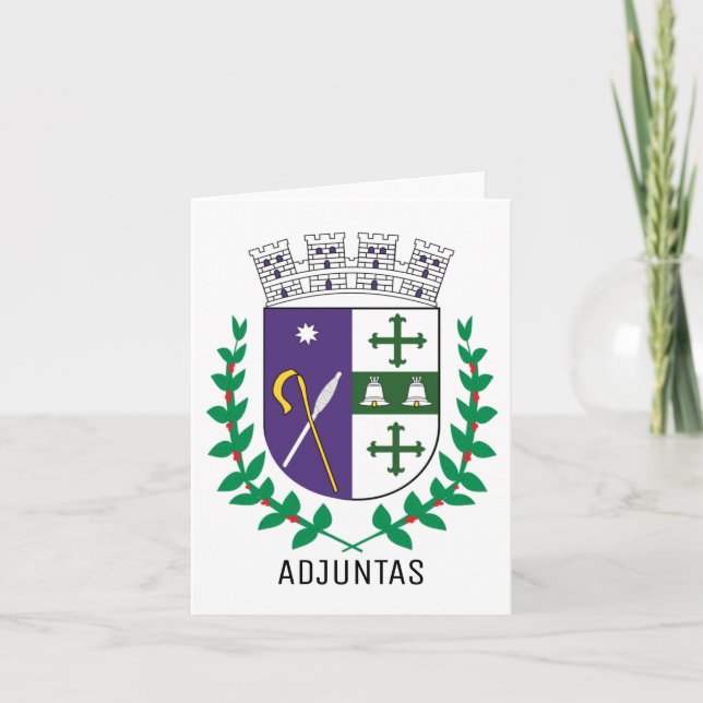 Jackande av Arm av Adjuntas, Puerto Rico Anteckningskort (Framsida)