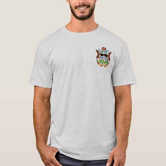 Jackande av Arm av Antigua och Barbuda T Shirt (Framsida)