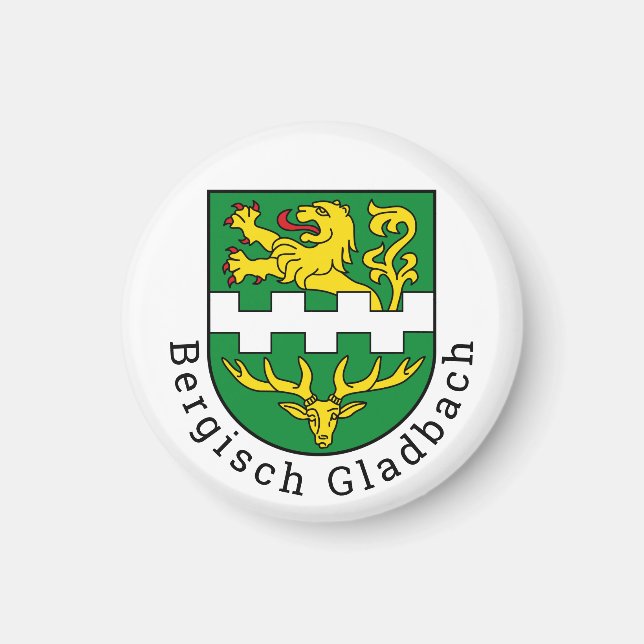 Jackande av Arm av Bergisch Gladbach, Tyskland Magnet (Framsidan)