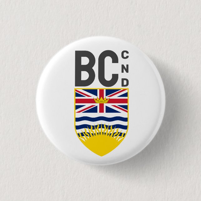 Jackande av Arm av British Columbia - CND Knapp (Framsida)