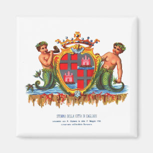 Jackande av Arm av Cagliari, Sardinien Button Magnet