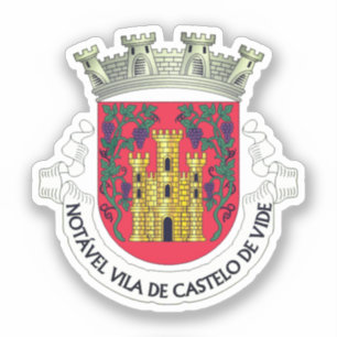 Jackande av Arm av Castelo de Vide, Portugal Klistermärken