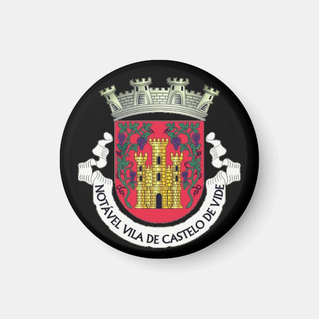 Jackande av Arm av Castelo de Vide, Portugal Magnet (Framsidan)