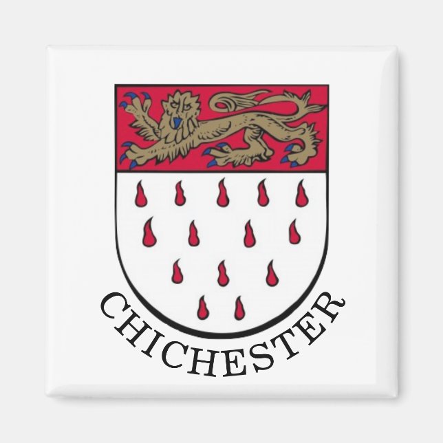 Jackande av Arm av Chichester, Väster Sussex (Engl Magnet (Framsidan)