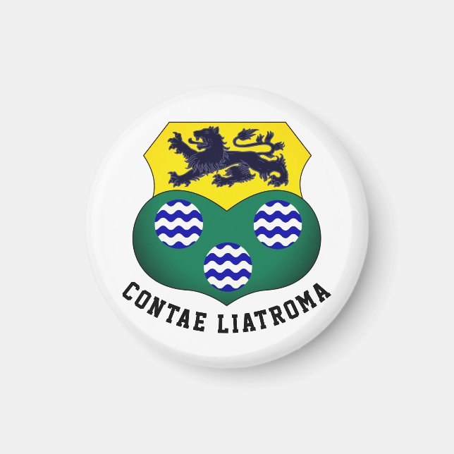 Jackande av Arm av County Leitrim, Irland Magnet (Framsidan)
