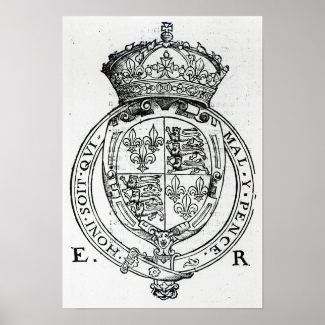Jackande av Arm av drottning Elizabeth I Poster (Framsidan)