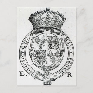 Jackande av Arm av drottning Elizabeth I Vykort