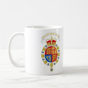 Jackande av Arm av Elizabeth II i Förenade kungari Kaffemugg