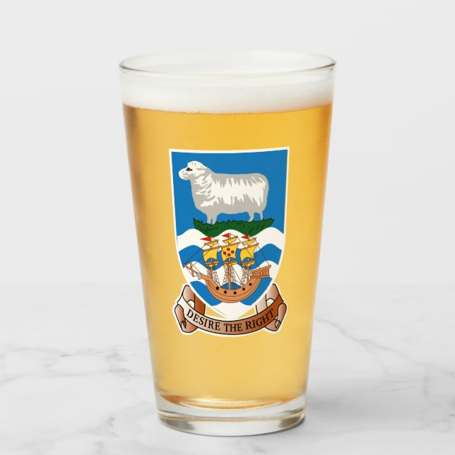 Jackande av arm av Falklandsöarnas glas (Framsida fylld)