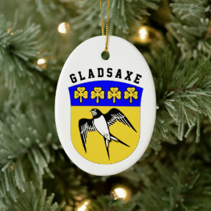 Jackande av Arm av Gladsaxe, Danmark Julgransprydnad Keramik