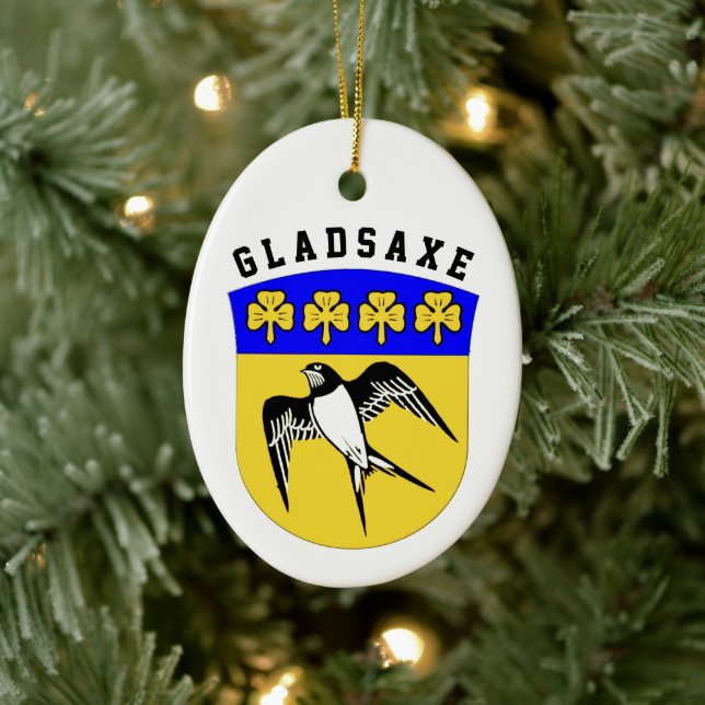 Jackande av Arm av Gladsaxe, Danmark Julgransprydnad Keramik (Träd)