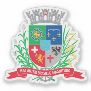 Jackande av arm av Joinville, Brasilien Klistermärken