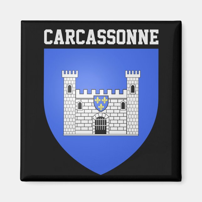 Jackande av Arm av karcassonne - FRANKRIKE Magnet (Framsidan)
