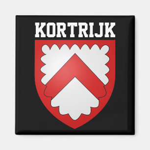 Jackande av arm av Kortrijk, Belgien Magnet