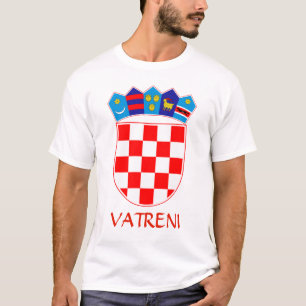 Jackande av Arm av Kroatien Vatreni T-Shirt