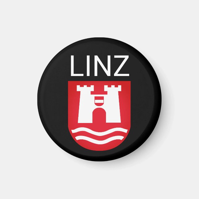Jackande av Arm av Linz, ÖSTERRIKE Magnet (Framsidan)